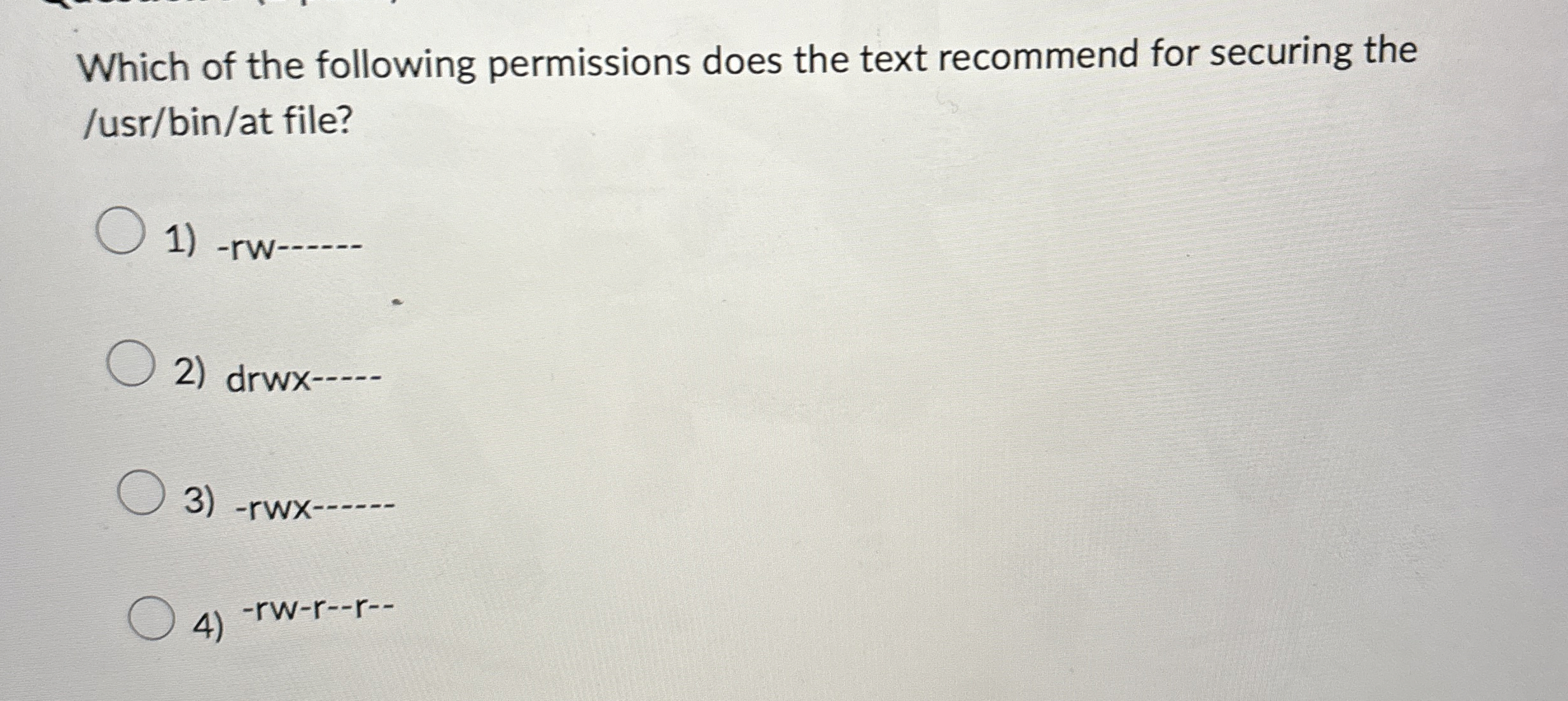 Which of the following permissions does the text