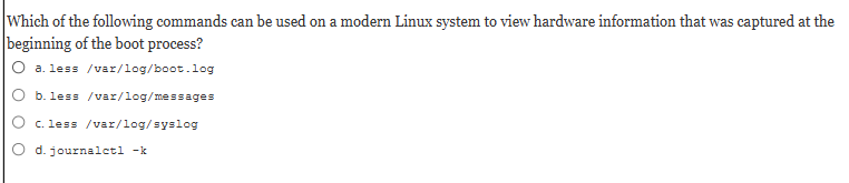 Which of the following commands can be used on a