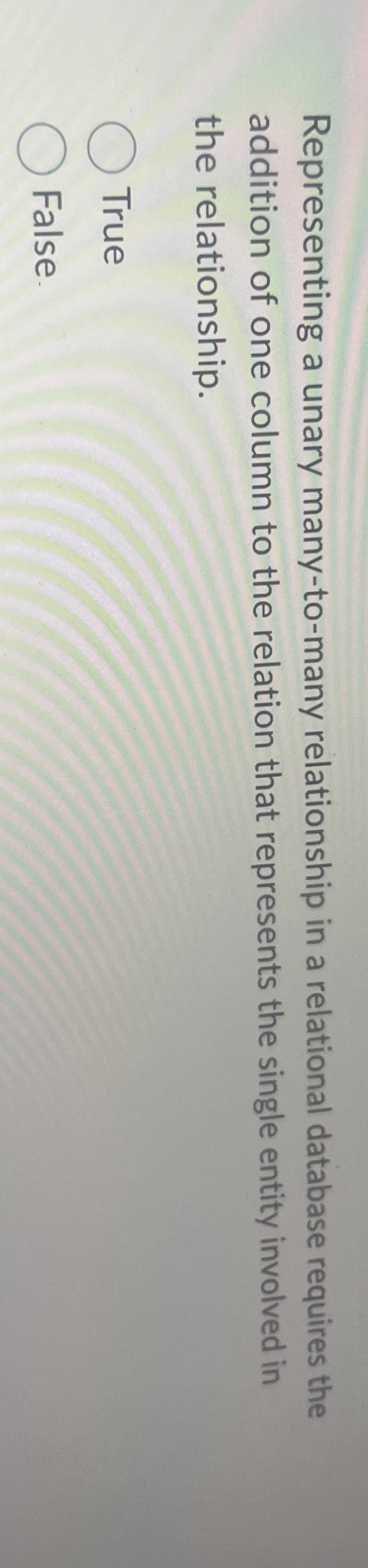 Representing a unary many - to - many