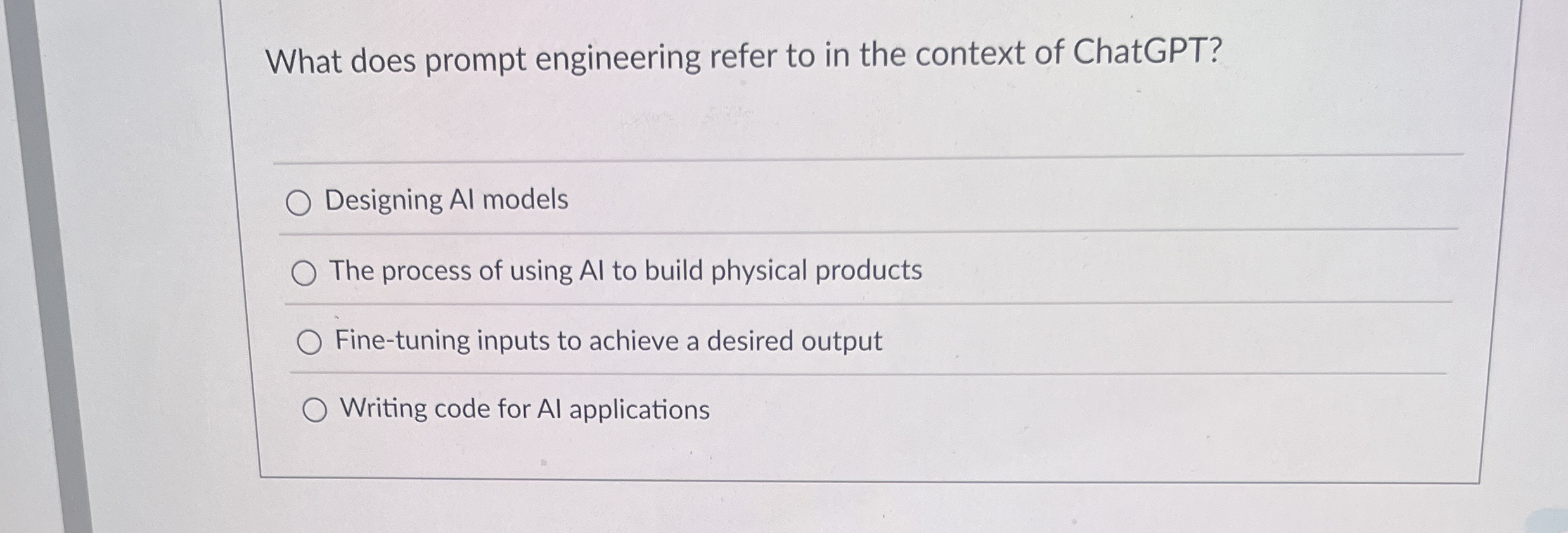 What does prompt engineering refer to in the