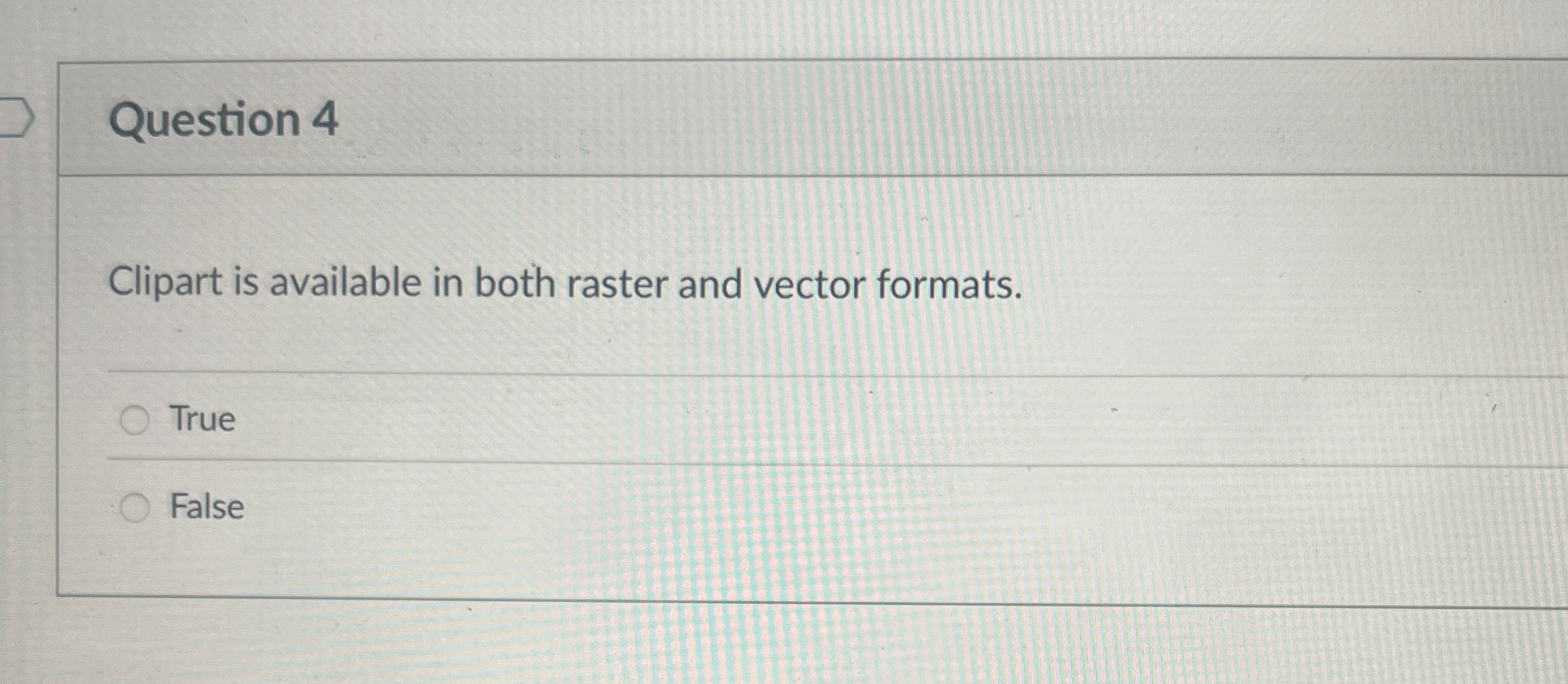 Question 4 Clipart is available in both raster