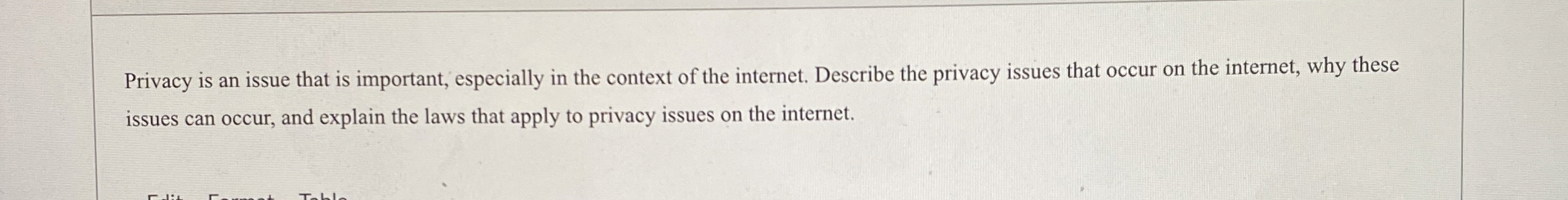 Privacy is an issue that is important, especially