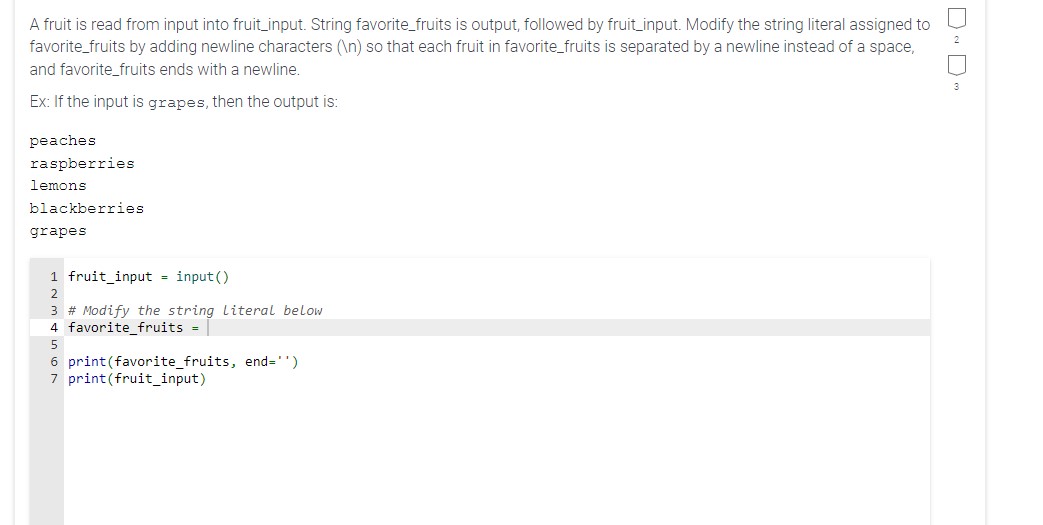 A fruit is read from input into fruit _ input.