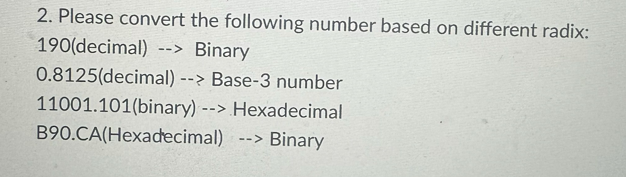 Please convert the following number based on