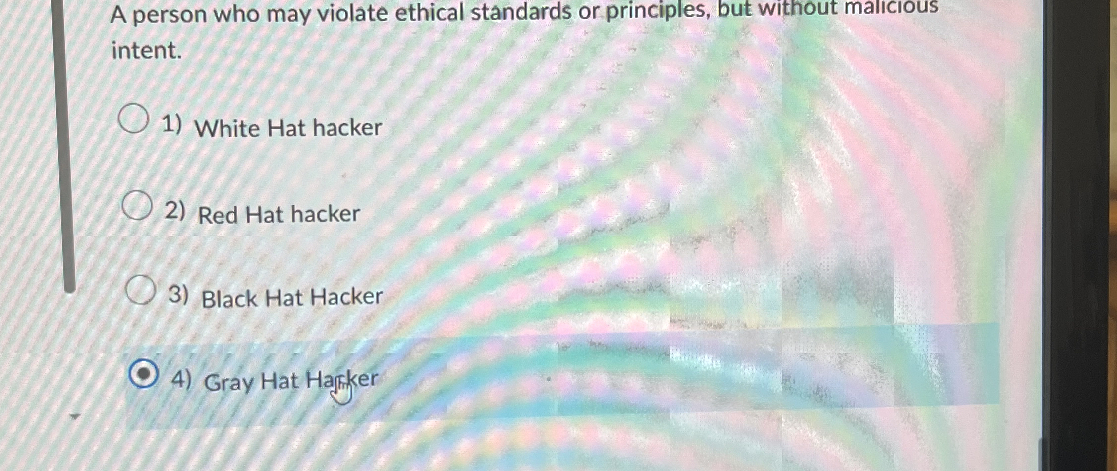 A person who may violate ethical standards or