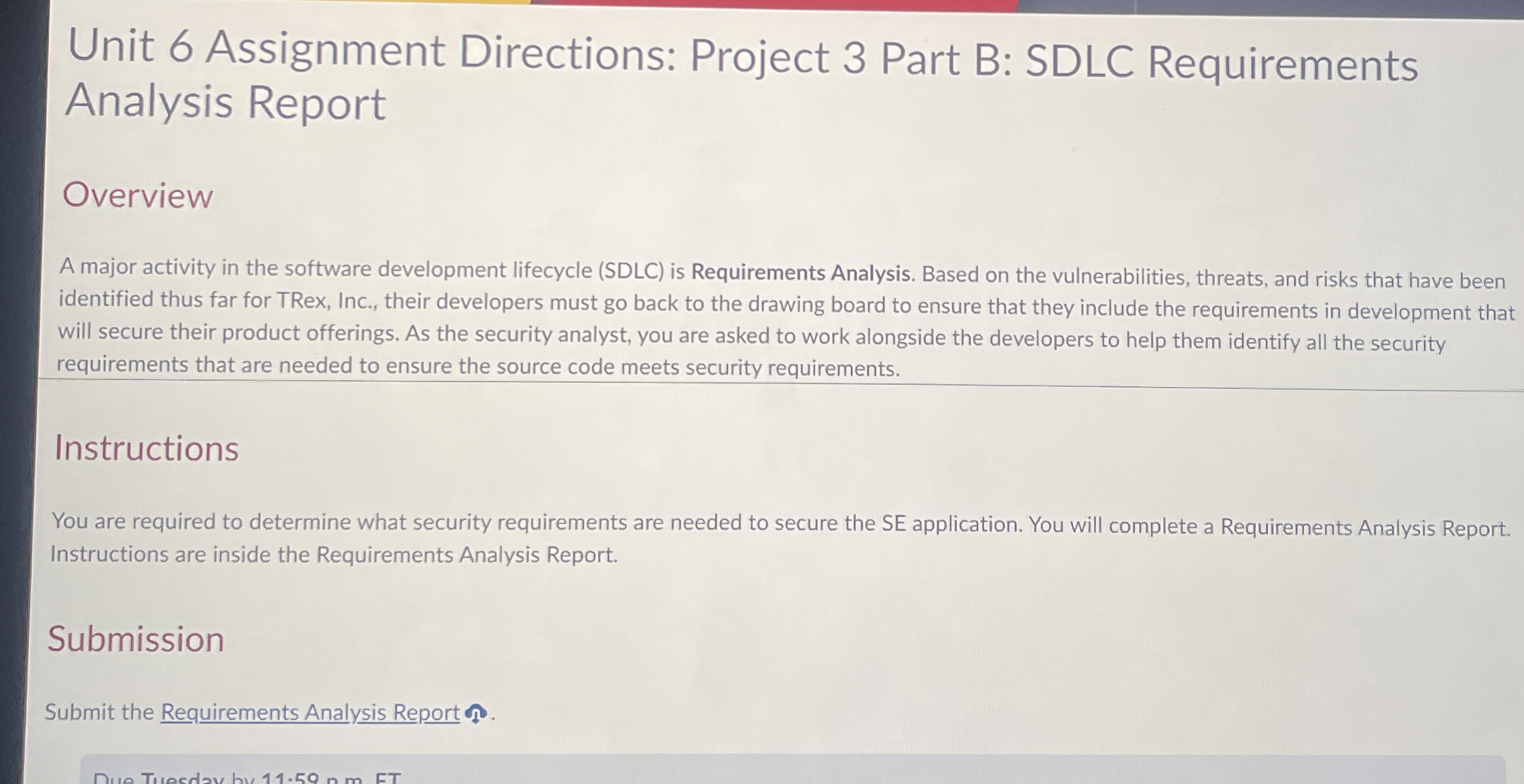 Overview A major activity in the software