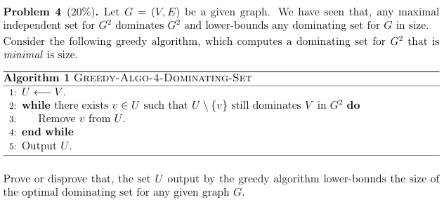 Let G = ( V , E ) be a given graph. We have seen