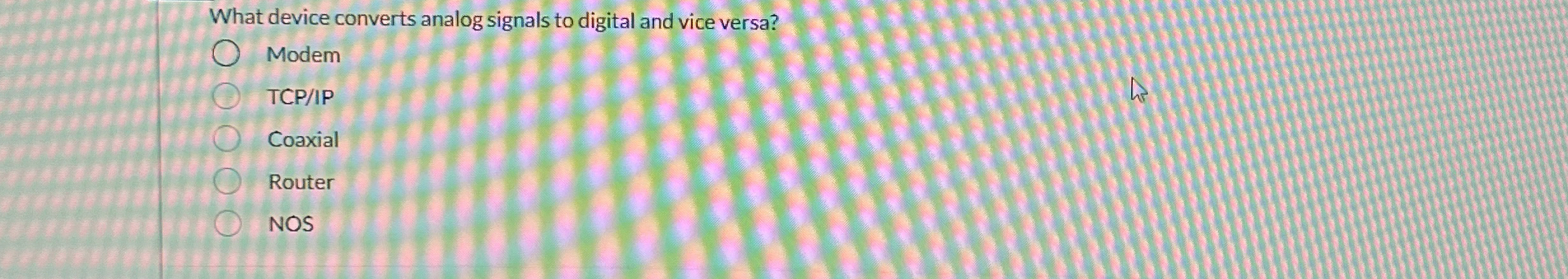 What device converts analog signals to digital