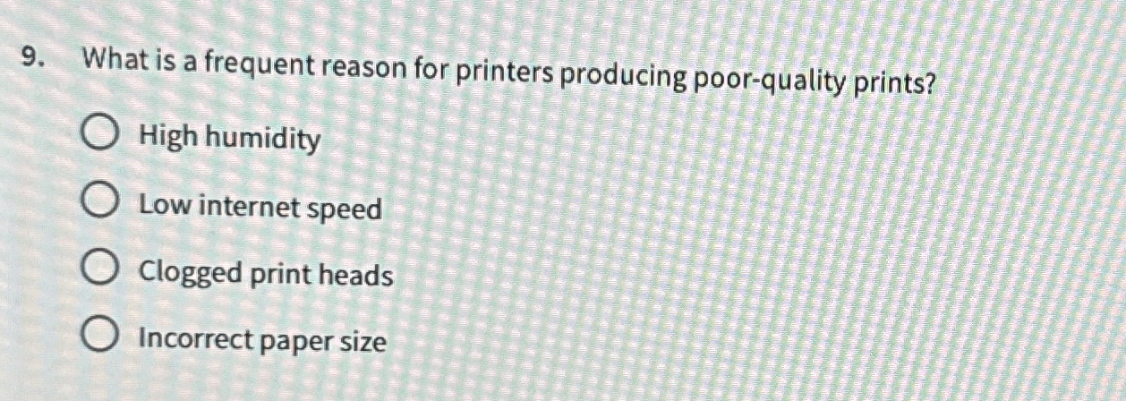 What is a frequent reason for printers producing