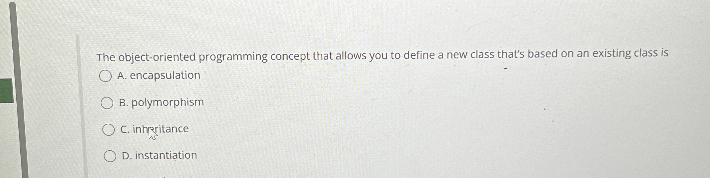 The object - oriented programming concept that