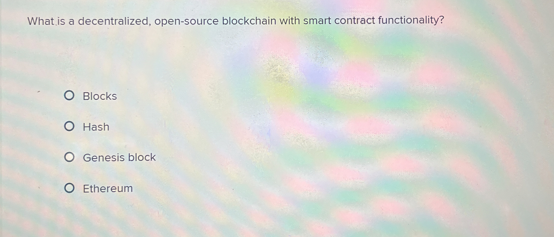 What is a decentralized, open - source blockchain