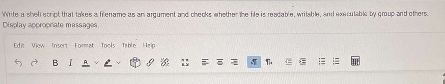 Write a shell script that takes a filename as an
