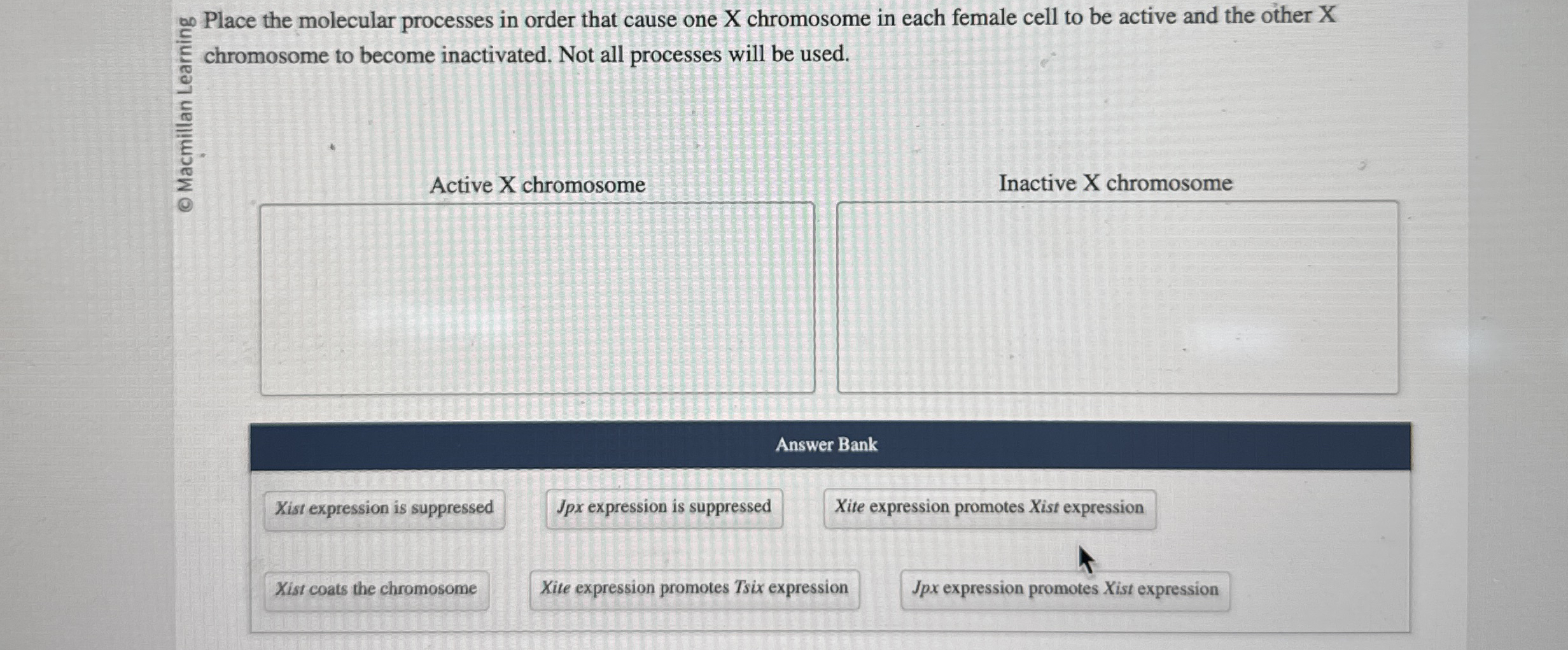 chromosome to become inactivated. Not all