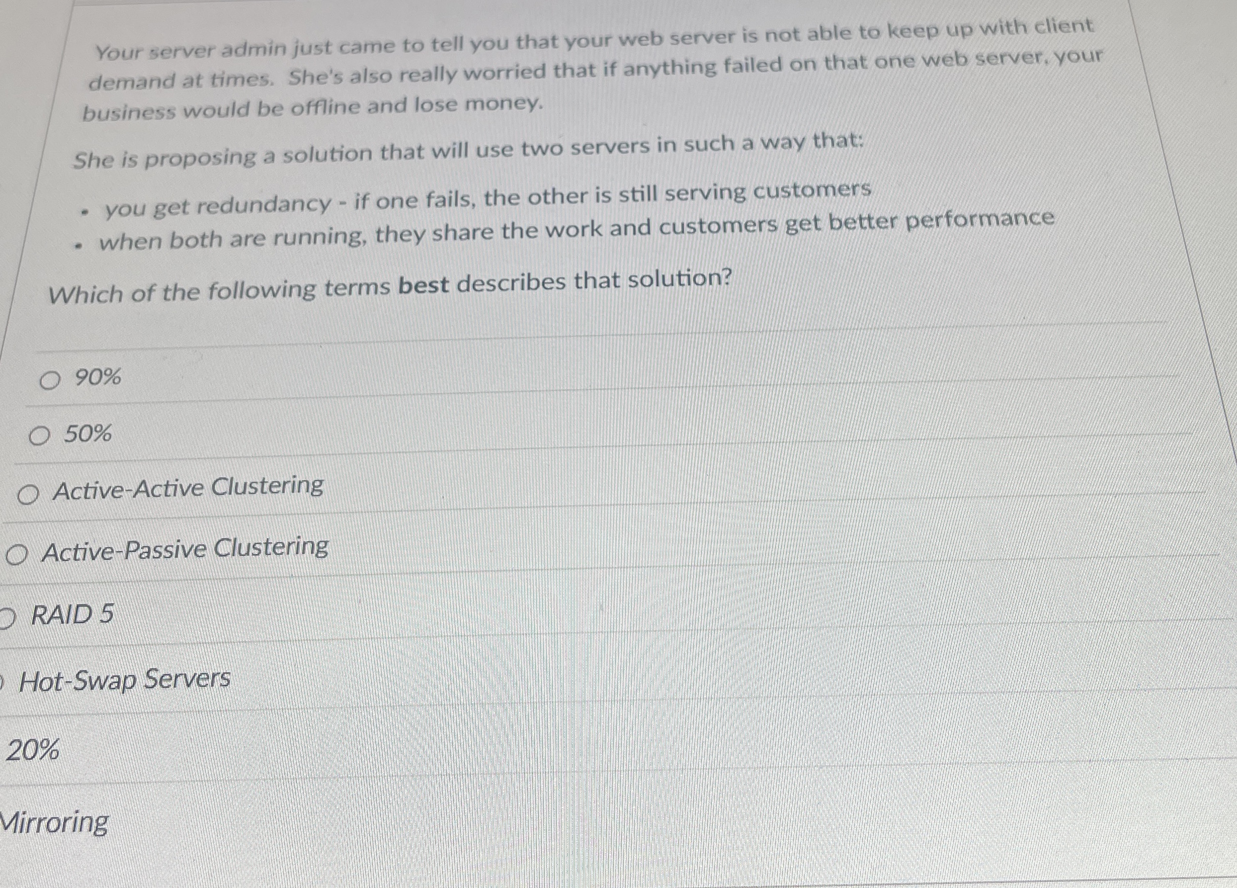 Your server admin just came to tell you that your