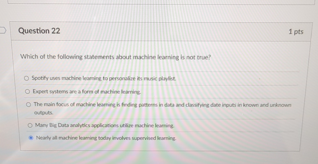 Question 2 2 Which of the following statements