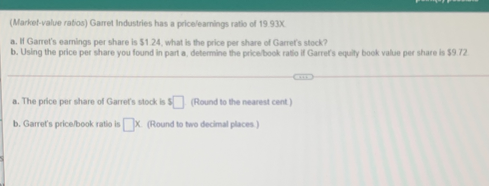 18 please answer parts a & b and round