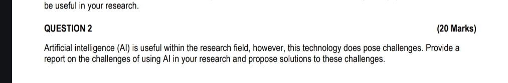 QUESTION 2 ( 2 0 Marks ) Artificial intelligence