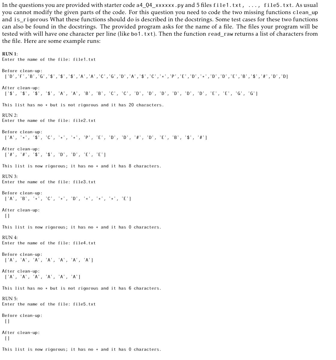 Do not use any of the following: dictionaries,