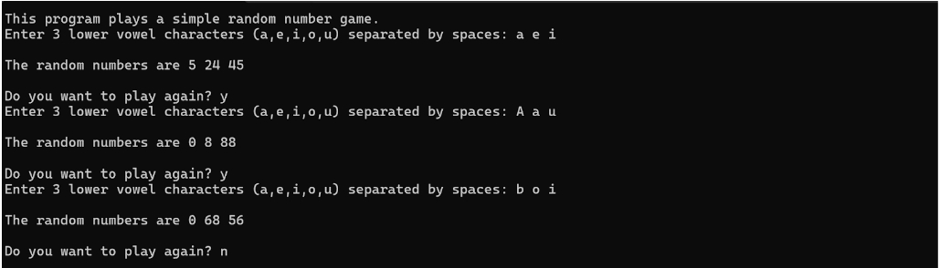 Topic: Use the " do while" loop ( chapter 5 ) and