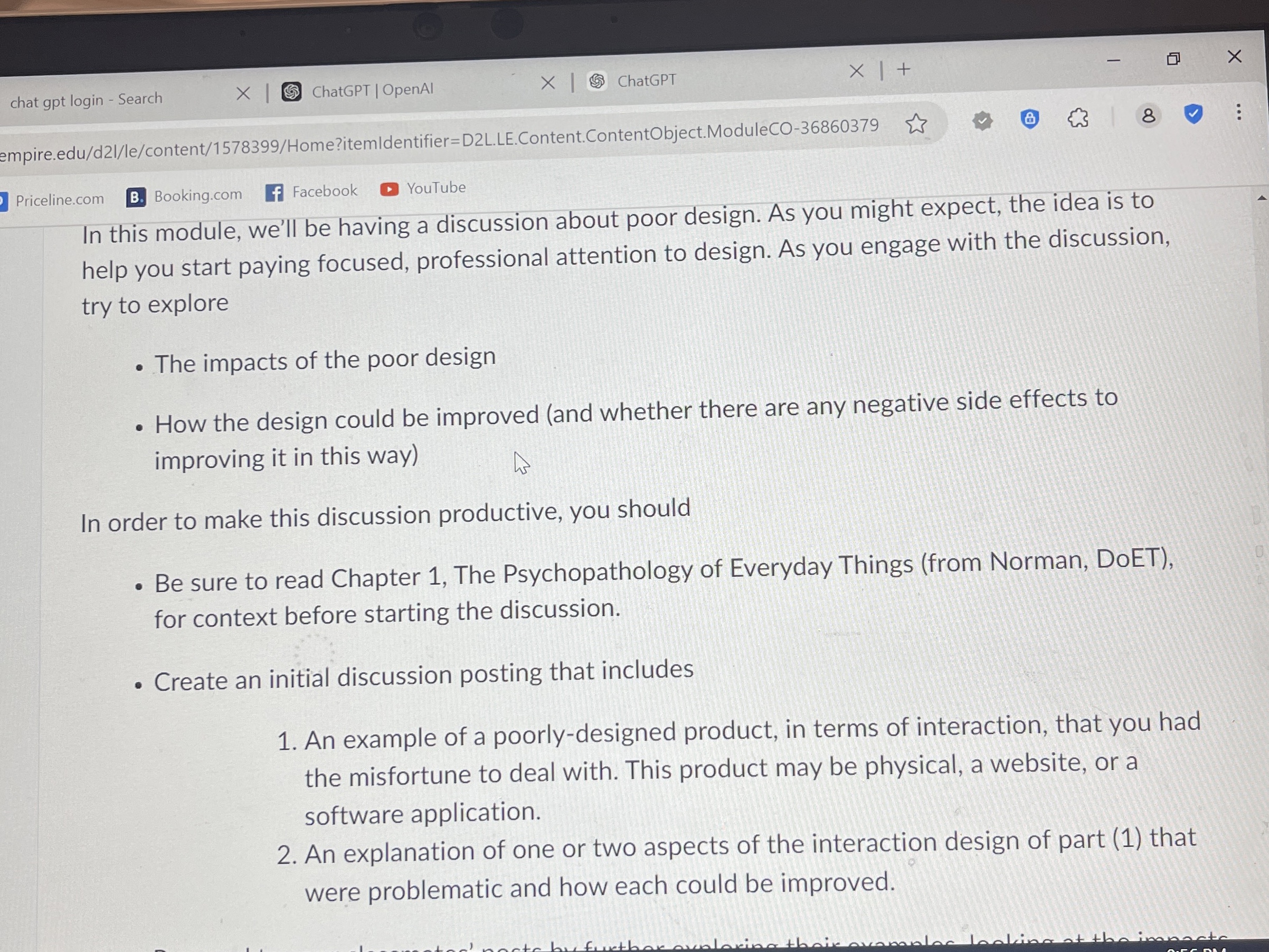 In this module, we'll be having a discussion