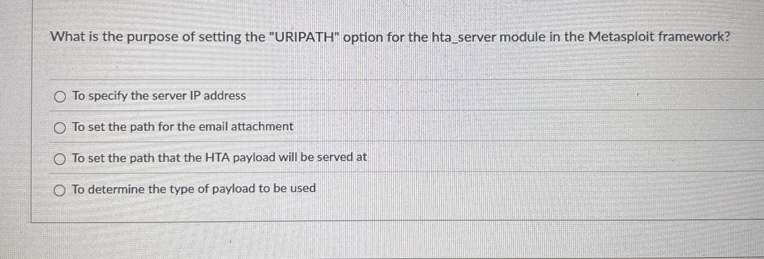 What is the purpose of setting the "URIPATH"