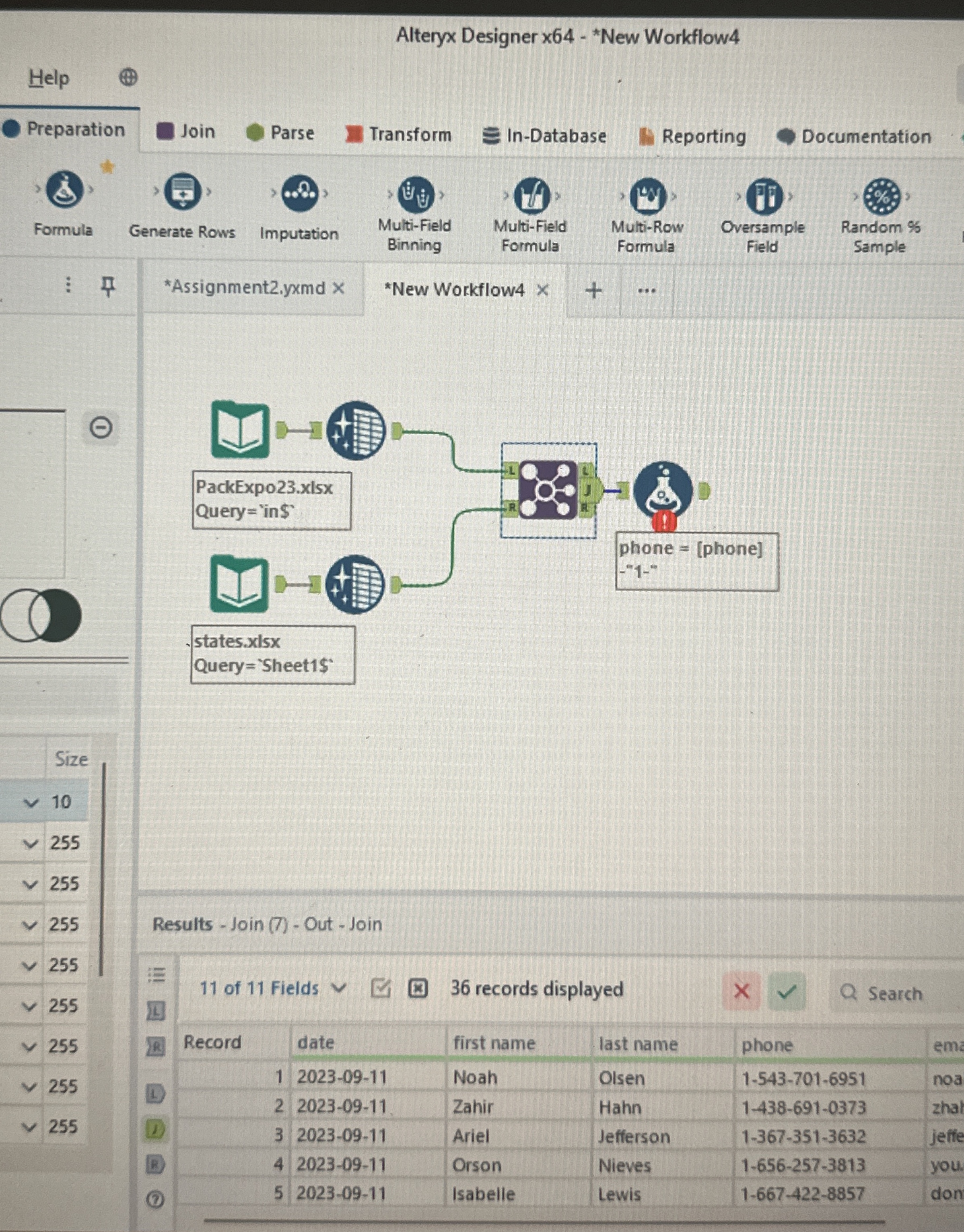 In Alteryx, how do I use the Formula Tool to