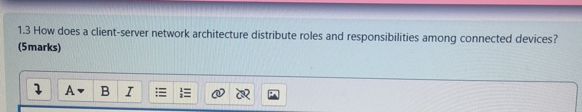 1 . 3 How does a client - server network