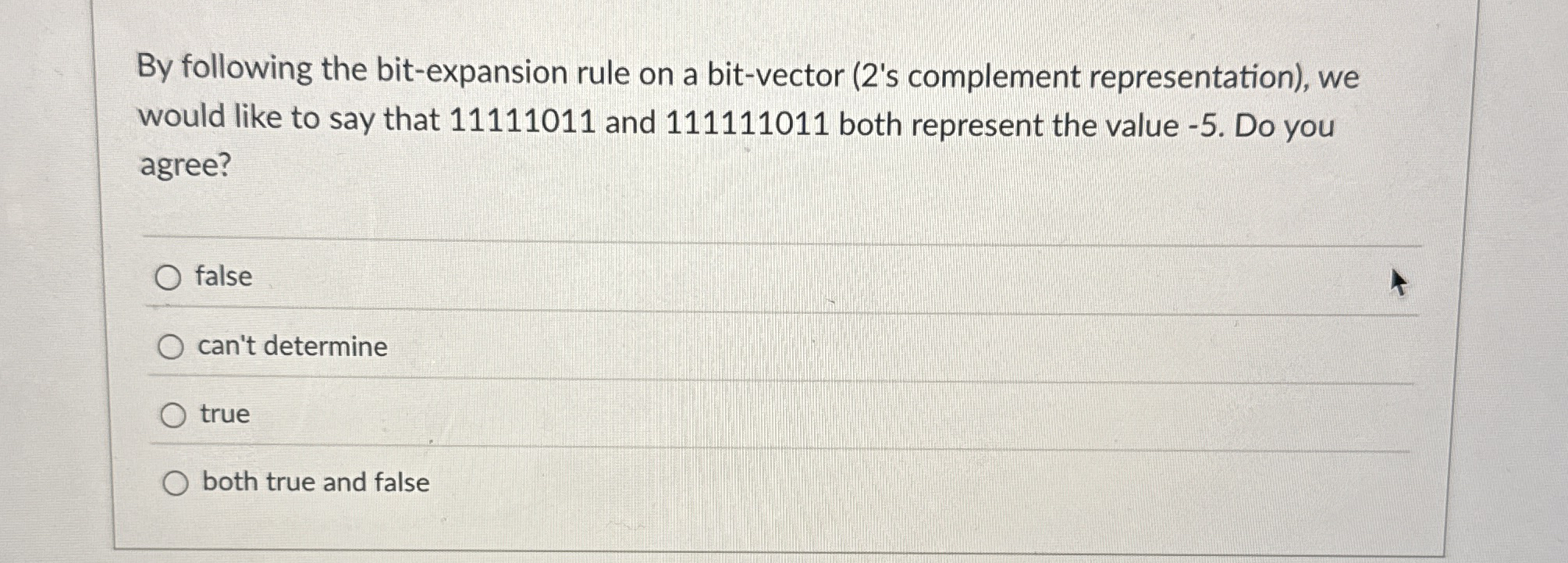 By following the bit - expansion rule on a bit -