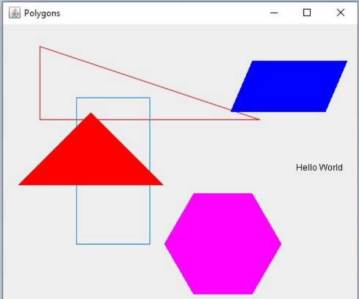  Can I get 5 images generated by Java code based on