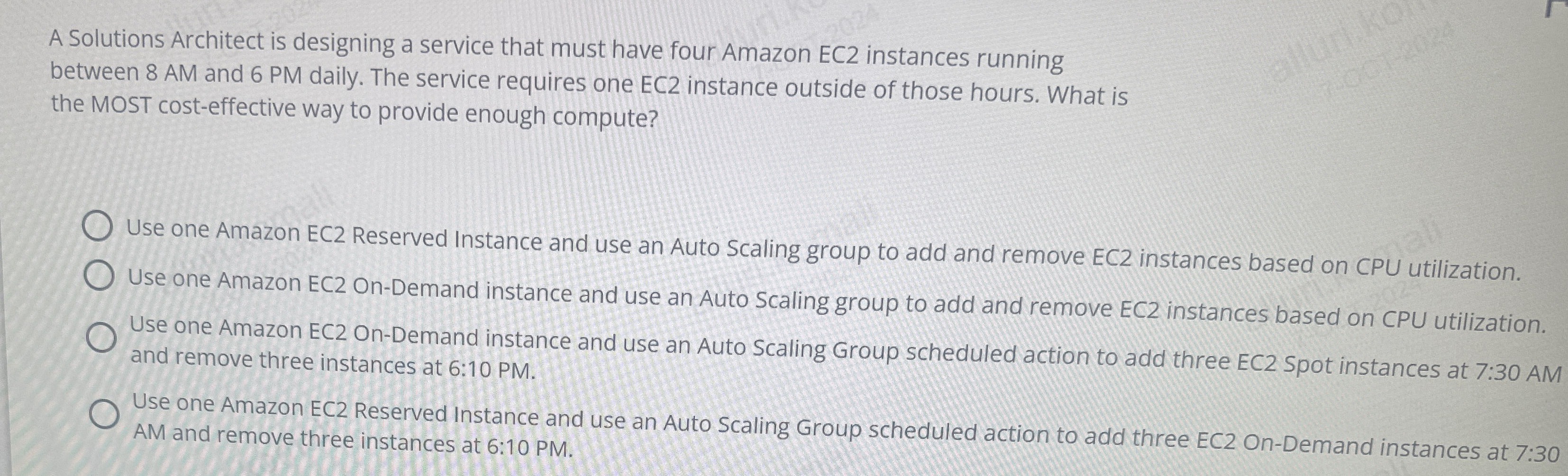 A Solutions Architect is designing a service that