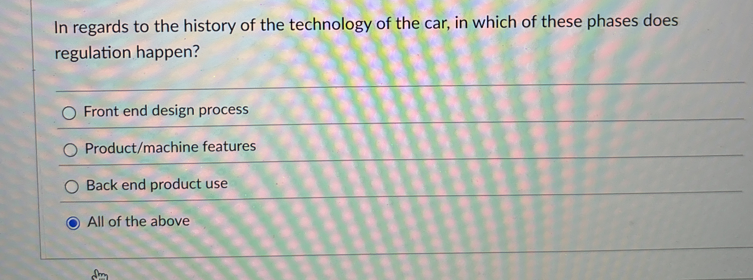 In regards to the history of the technology of