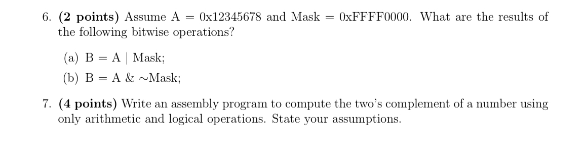 ( 2 points ) Assume A = 0 1 2 3 4 5 6 7 8 and