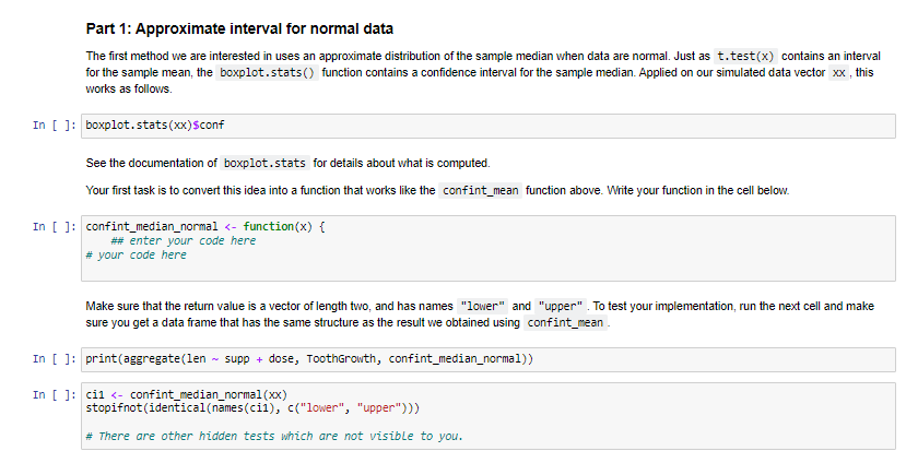 Programming language is R