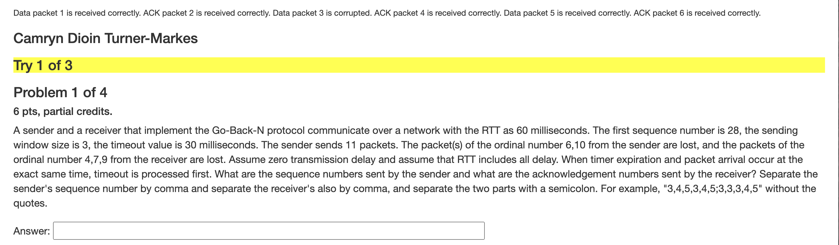 Hi ! I am a Teaching Assistant for a Computer