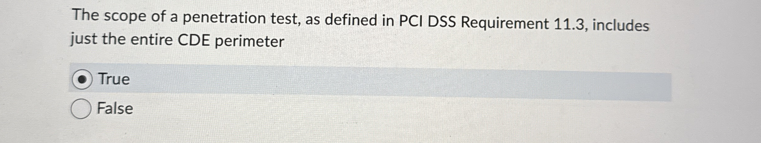 The scope of a penetration test, as defined in