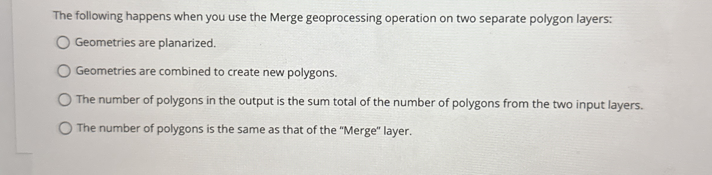 The following happens when you use the Merge