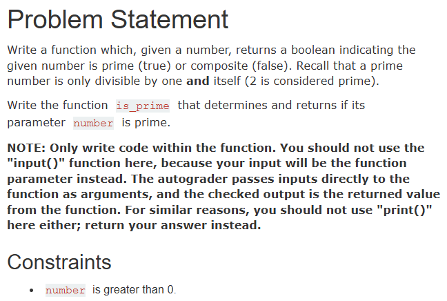 Problem Statement ( Python ) Write a function