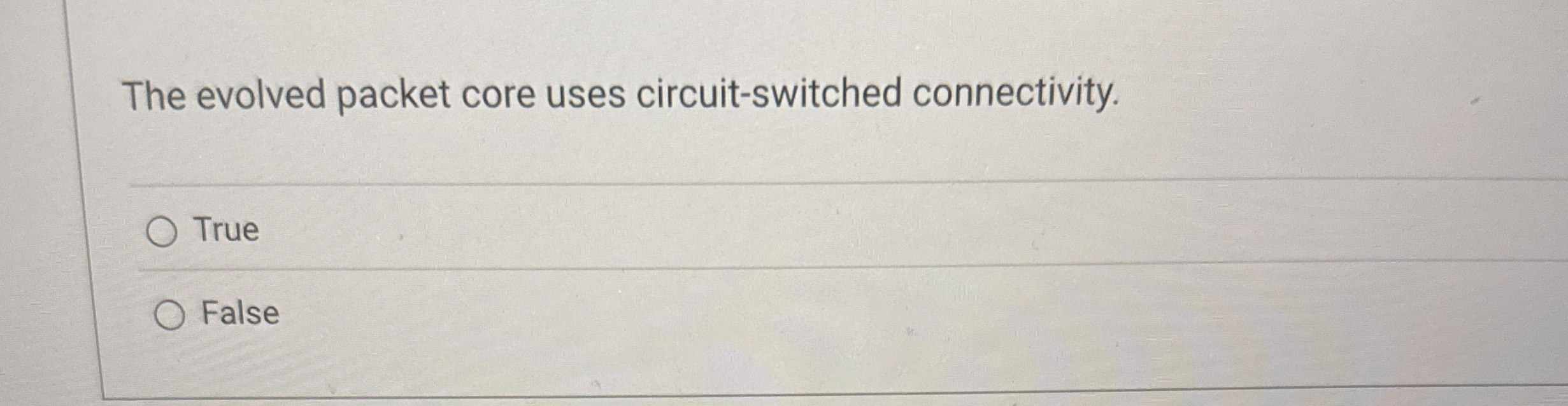 The evolved packet core uses circuit - switched