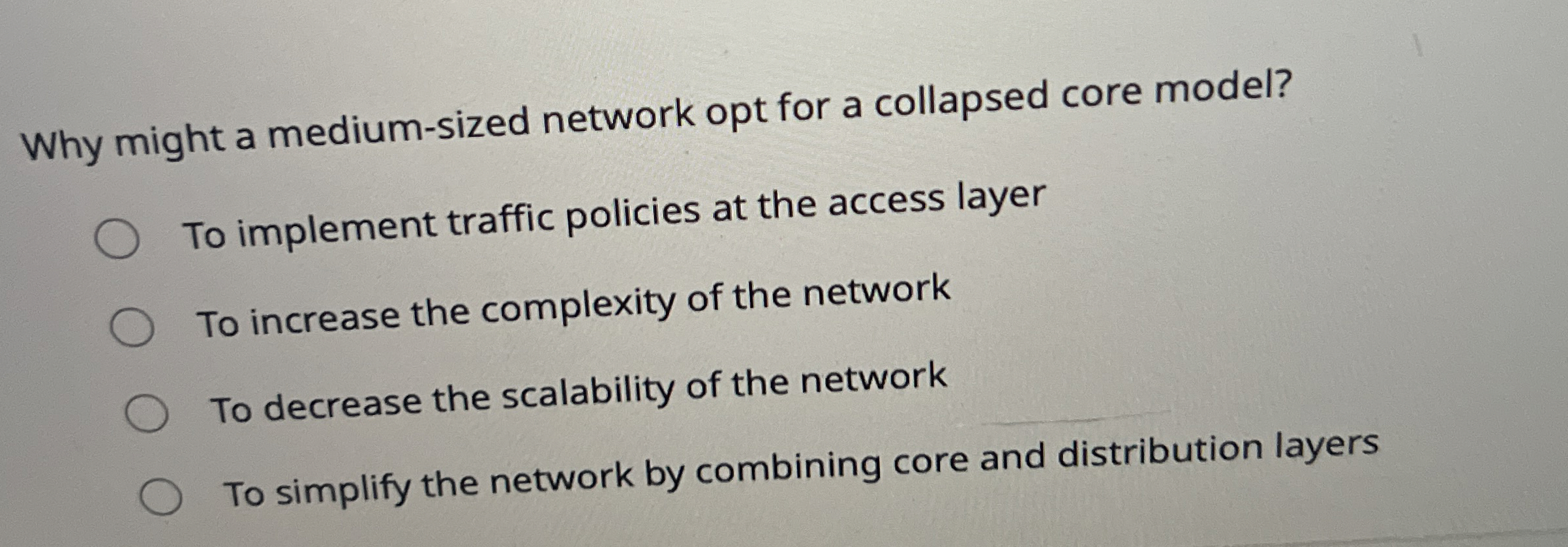 Why might a medium - sized network opt for a
