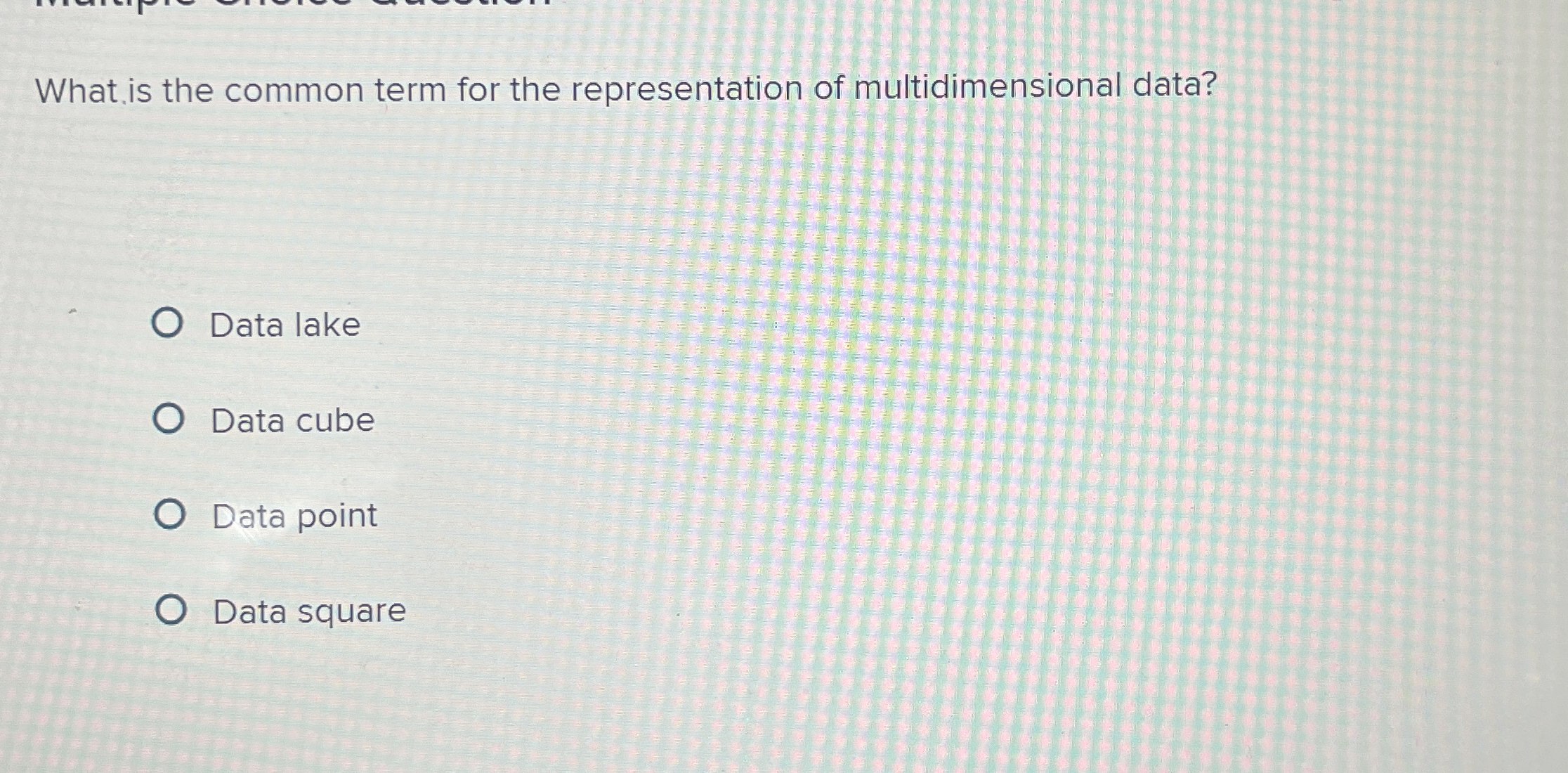 What is the common term for the representation of