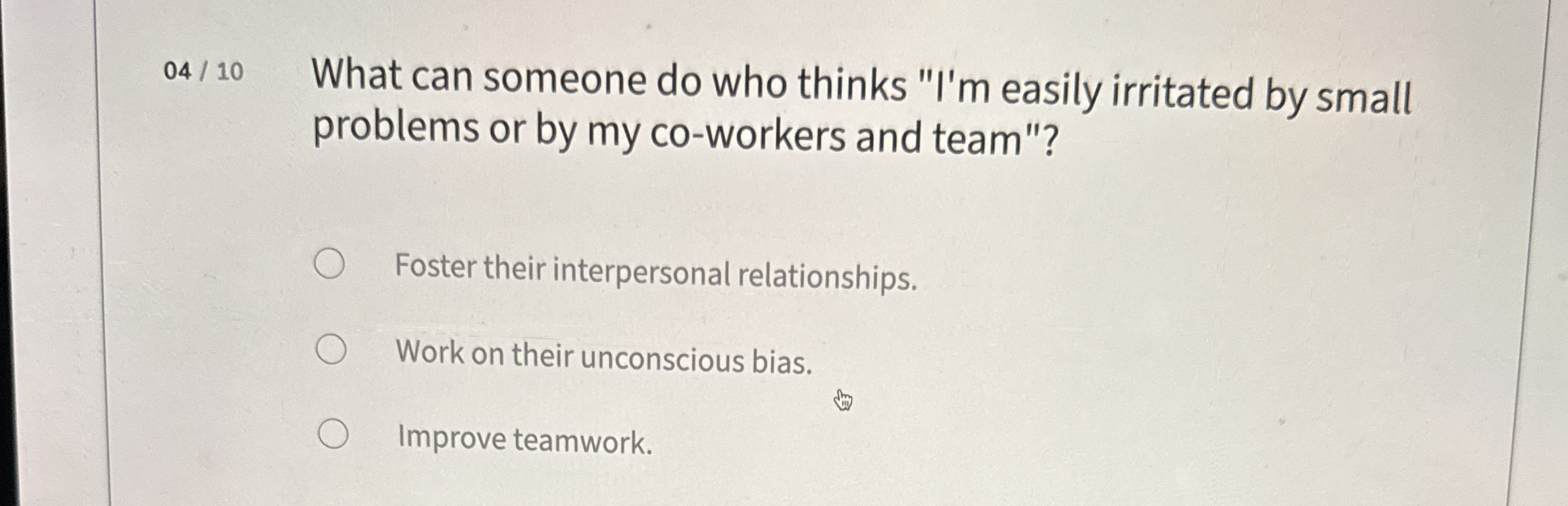 0 4 / 1 0 What can someone do who thinks 