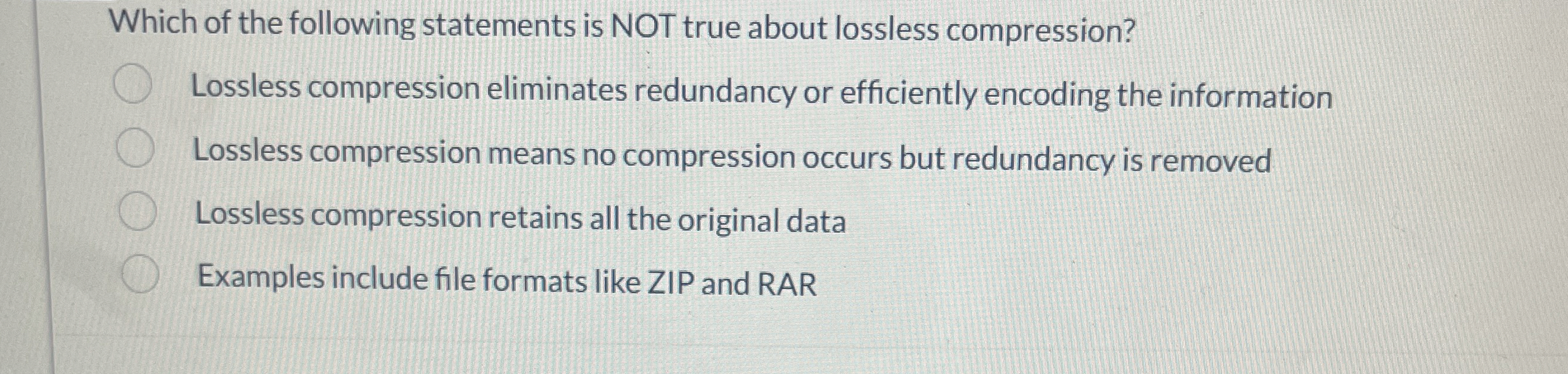 Which of the following statements is NOT true