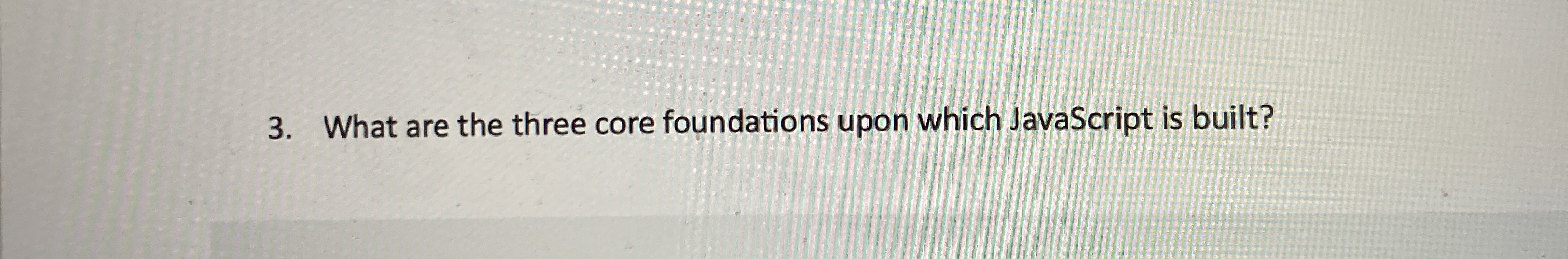 What are the three core foundations upon which