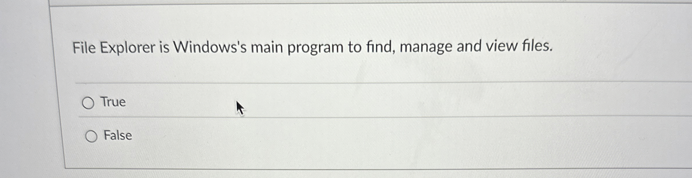 File Explorer is Windows's main program to find,