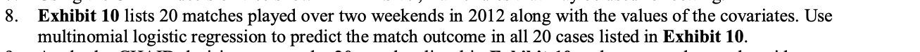 Hello, please answer the problem in excel format.