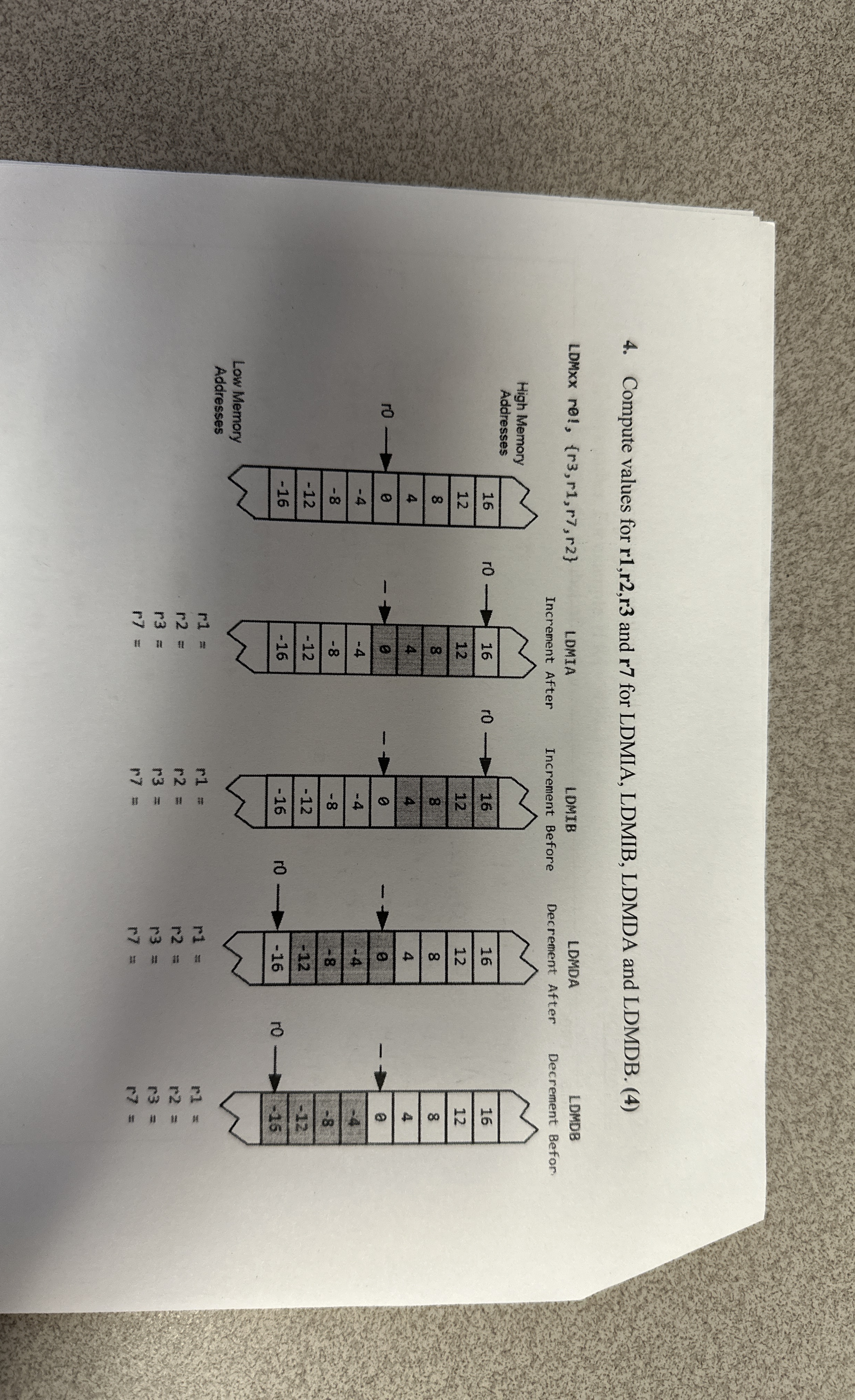Solve for r 1 , r 2 , r 3 , and r 7