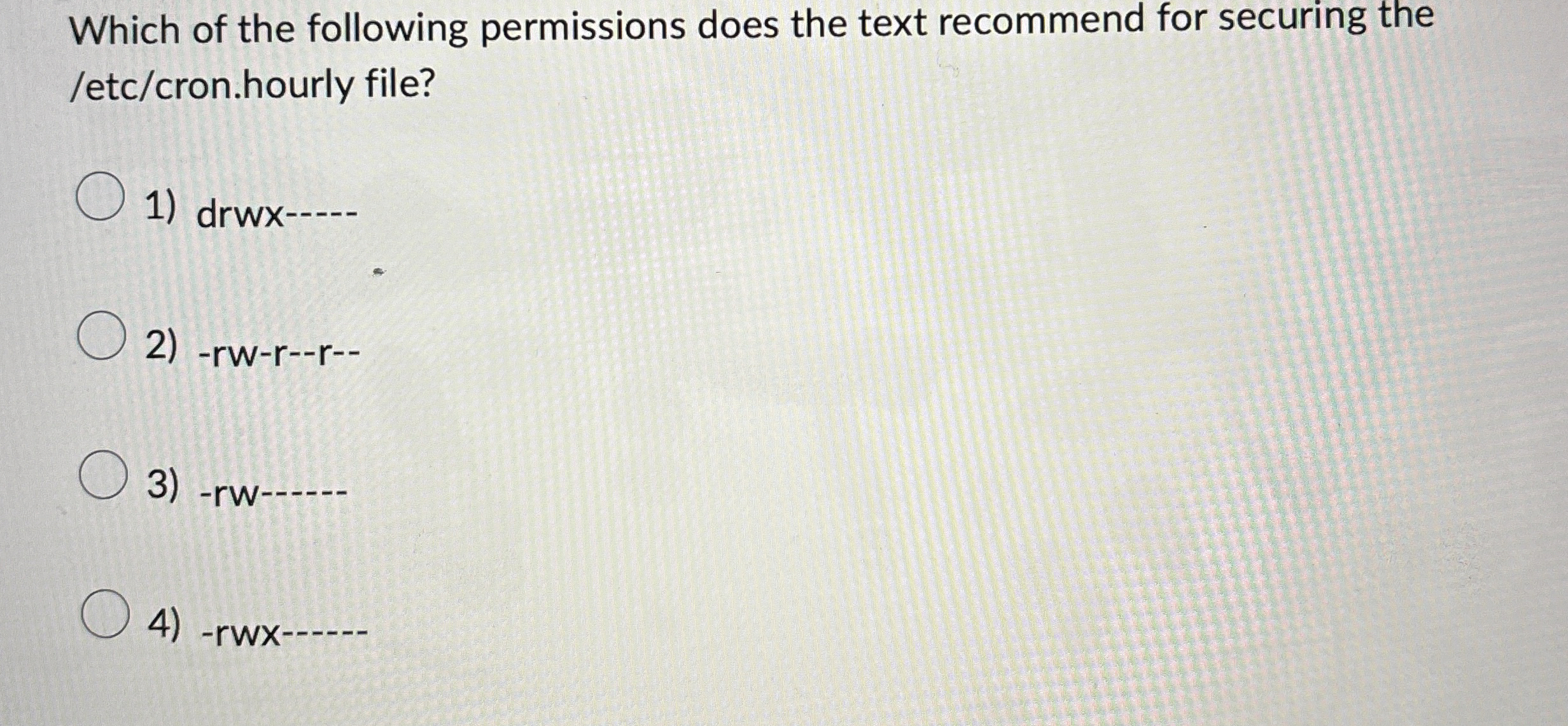 Which of the following permissions does the text