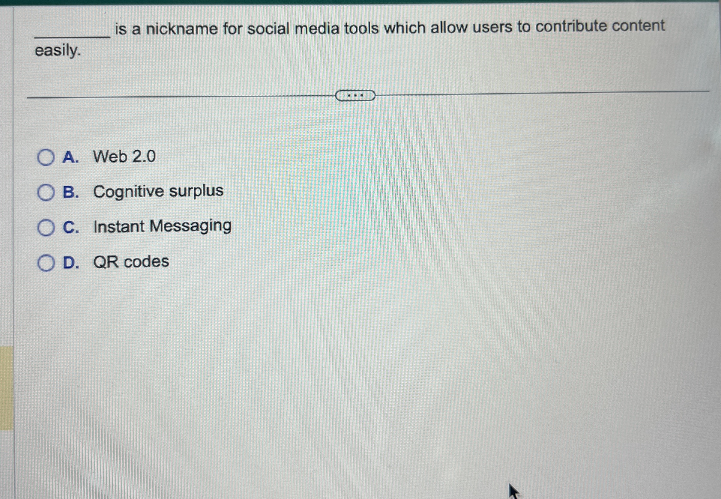 is a nickname for social media tools which allow