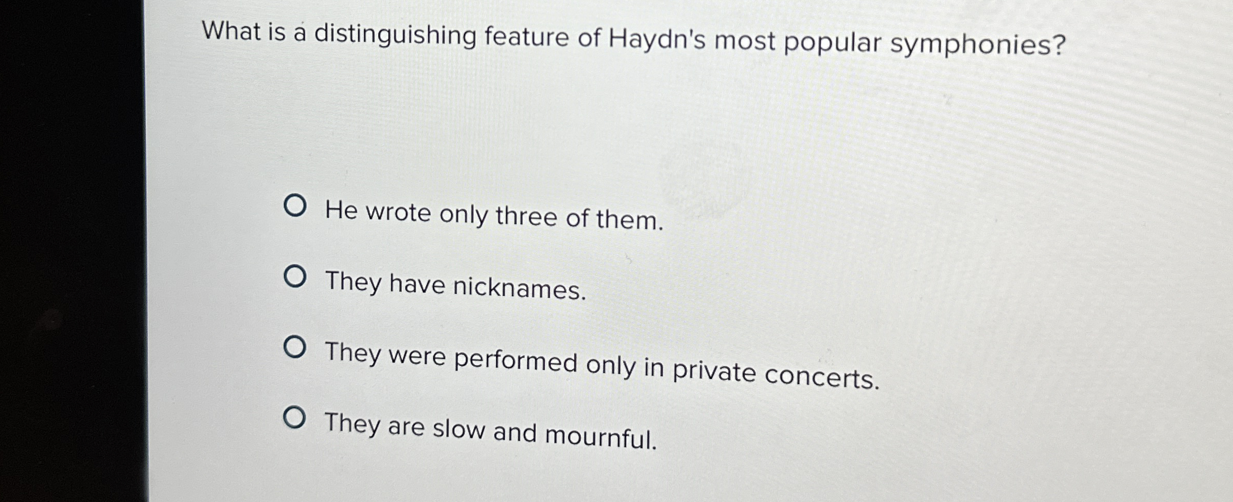 What is a distinguishing feature of Haydn's most