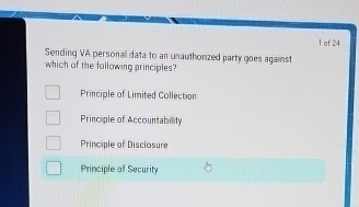 1 of 2 4 Sending VA personal data to an